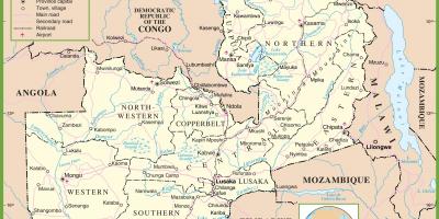 地图的政治赞比亚